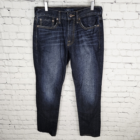 LUCKY BRAND | Heritage slim fit dark distressed wash jeans - Picture 4 of 10